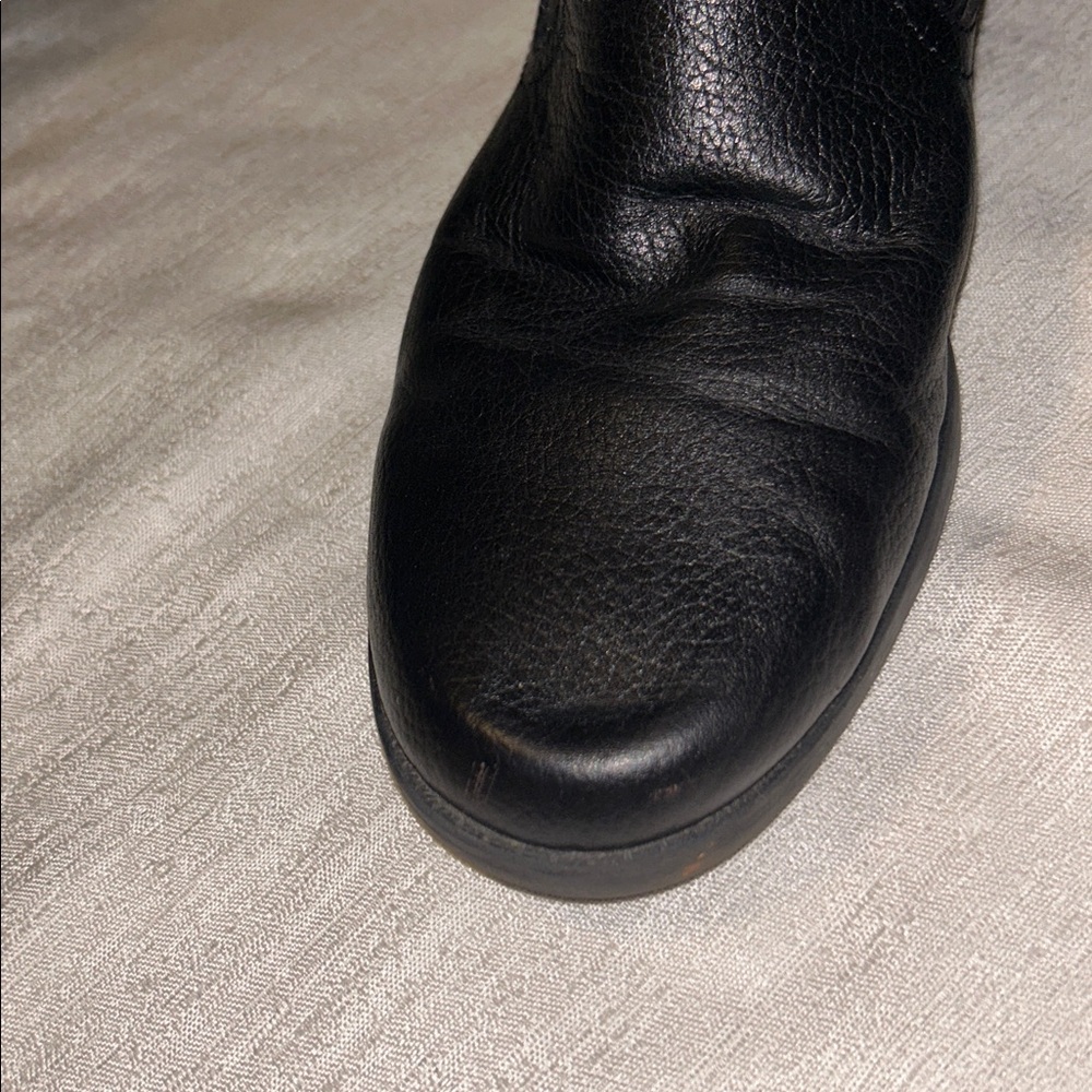 Anne Klein Sport Black Leather Ankle Bootstraps - Picture 7 of 8